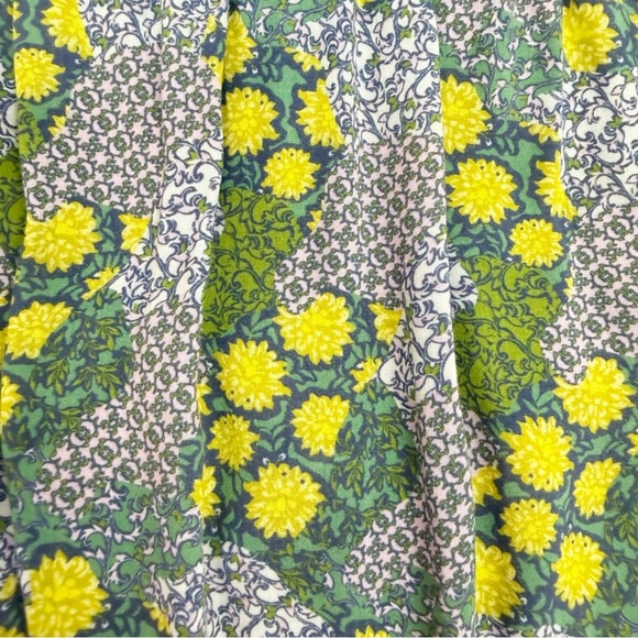 Anthropologie Penrose Tiered Tunic Dress Floral Mixed Print Boho Bohemian - Picture 11 of 12